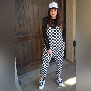 NWT Checkered Jumpsuit